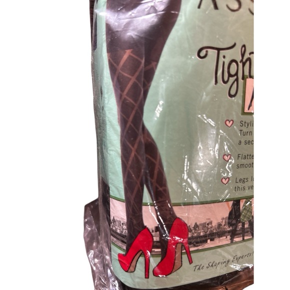 Spanx Love‎ Your Assets by Sara Blakely- Flip Side Diamond Tights Size 4 NWT - Picture 2 of 4